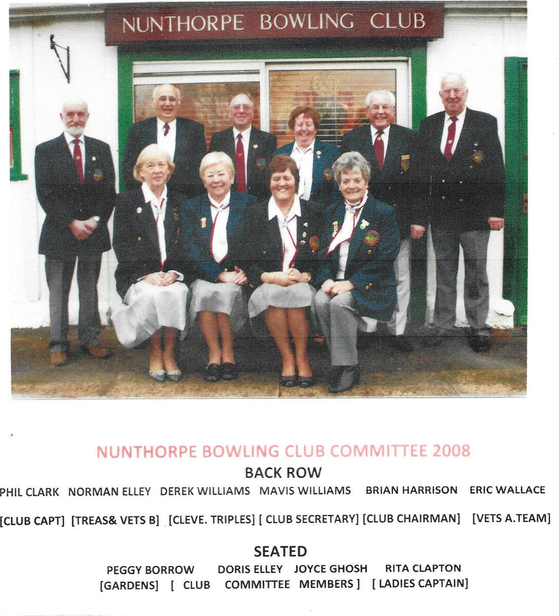 Nunthorpe Bowling Club Centenary Celebrations 2008