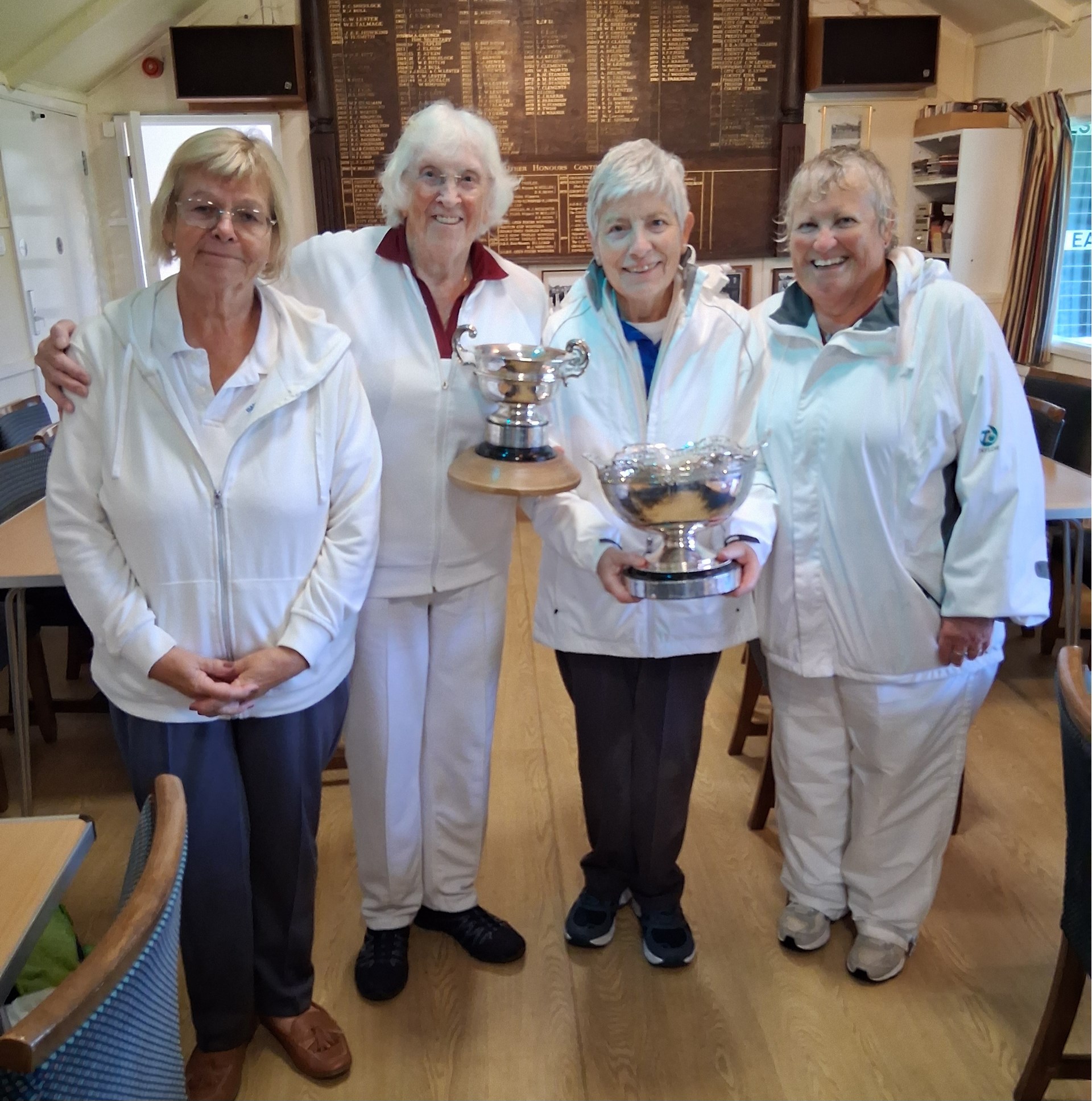 Blay Cup Finalists Linda Coles, Sylvia Blackmore, Deirdre Page and Elaine Robinson