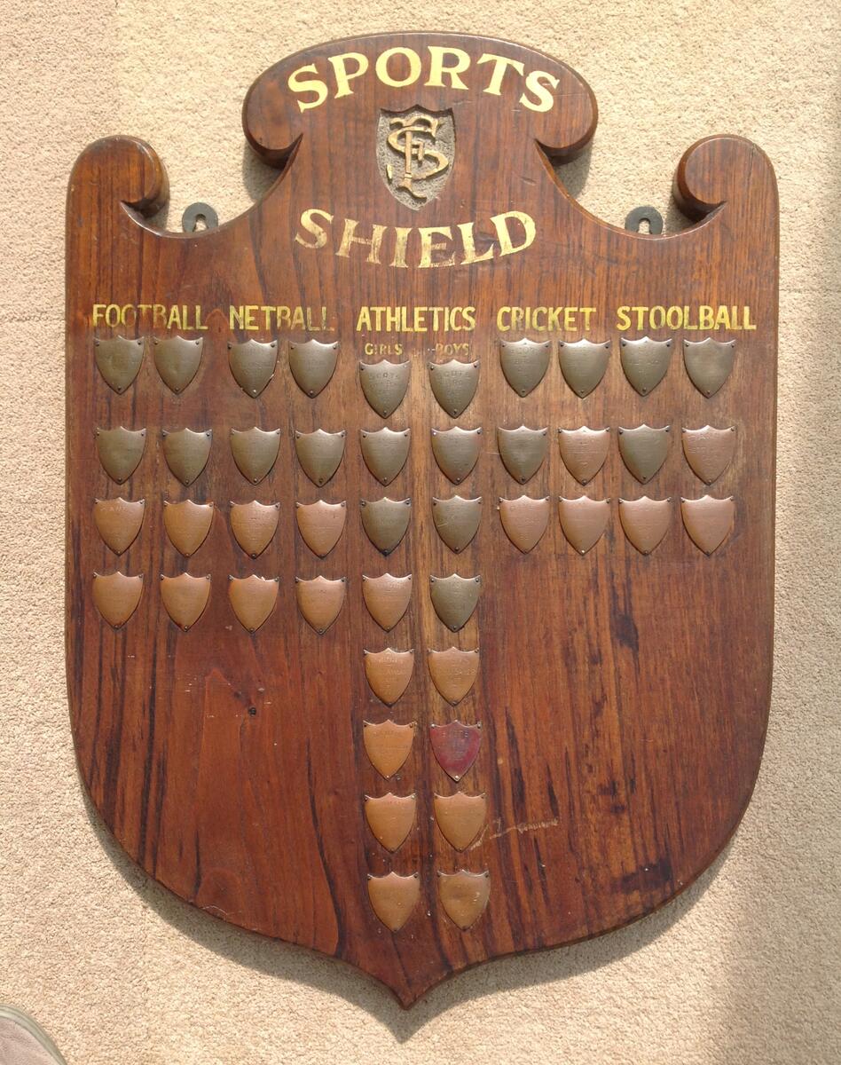 Sports shield from Albert Street School