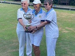 Winners of the County Benevolent Trophy, Carol, Kay and Jan