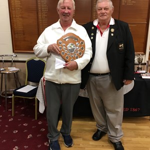 Two Wood Singles Winner, Clive Hall.