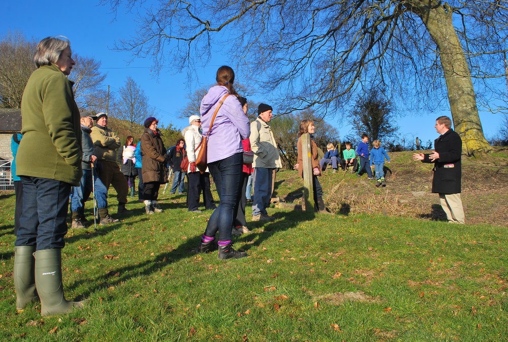Community walk to the old castle mound, Newcastle