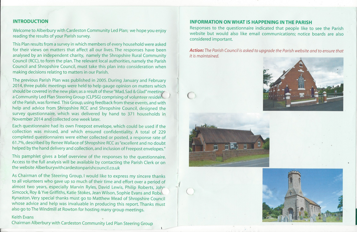 Alberbury with Cardeston Parish Plan