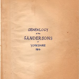 Genealogy of de Biddick Sanderson family