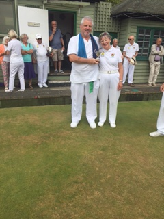 Aerron Eales and Denese Steele, Mixed Pairs runners up