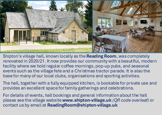 Shipton Village Welcome Pack
