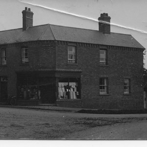 Pegrams shop on corner of Church Lane 1920
