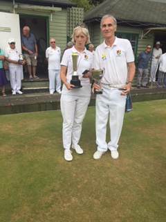 Marion Oakley and David Wood, Mixed Pairs winners