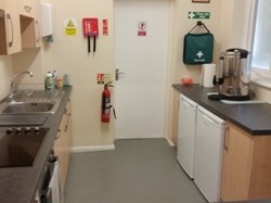Fully functioning kitchen area