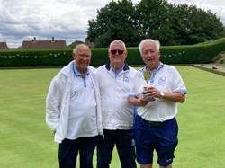 Frank Hagland & Terry Atkinson win the Mens Handicap Hicks Cup