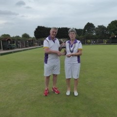 Mens 2 wood singles - Winner Ian Taylor