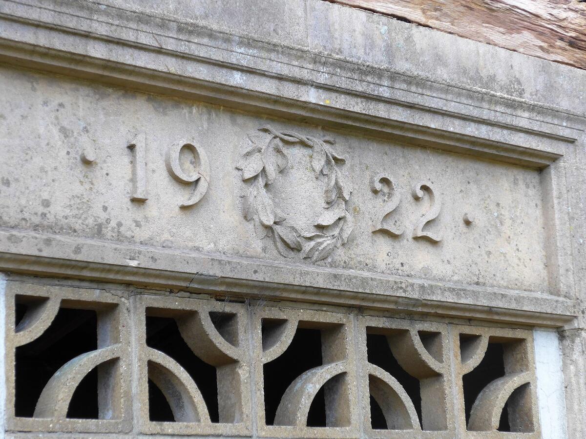 The date that the Italianate garden was created