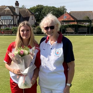Ladies Captain and Evie Mills
