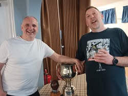 Neil Price & Paul Vitale with champions cup