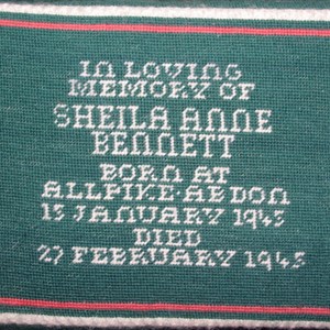 In memory of Sheila Anne Bennett