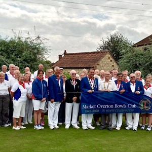 Market Overton celebrated their 45th anniversary with Bowls England, albeit a year late.