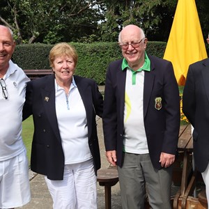 Mixed 2 woods pairs runners up Sue and Norman