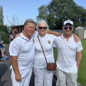 Graham Naylor / Sue Jolley / Dave Hales - Club Triples runners-Up
