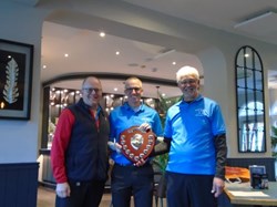 Now the trophy has been found Alan and Steve were presented with the Pairs Trophy for winning the 2023 competition