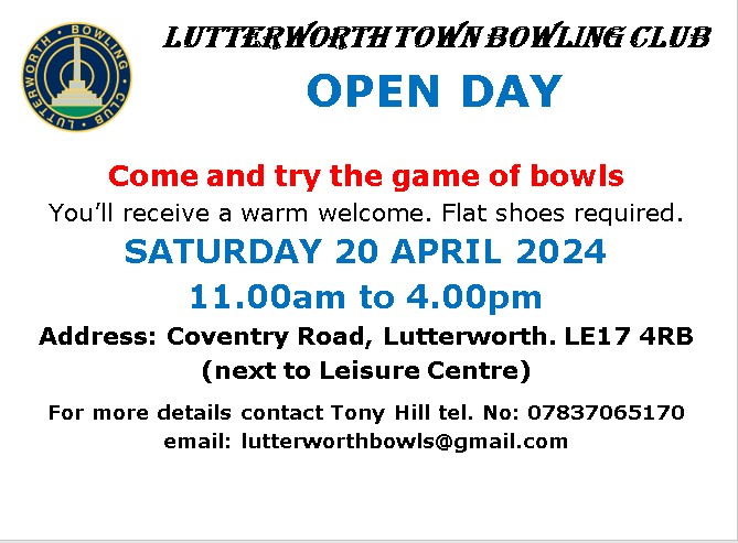 Lutterworth Town Bowling Club Current News
