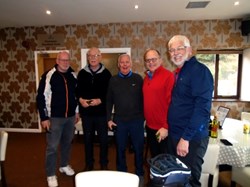 Ian, Graham, Philip and Alan won the Thunderball competion.  Ian must have carried the team somewhat as he scored a very respectable 40 points