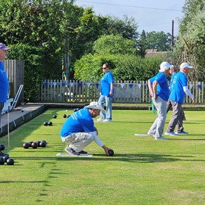 Lots of blue shirts on show