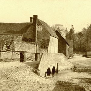 High Barn and bridge. Photo from Lippen Lane end. Middle Photo in time.