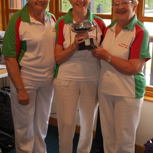 Edith, Elsie and Iris two time winners of the Rose Bowl Trophy. Didn't they do well.