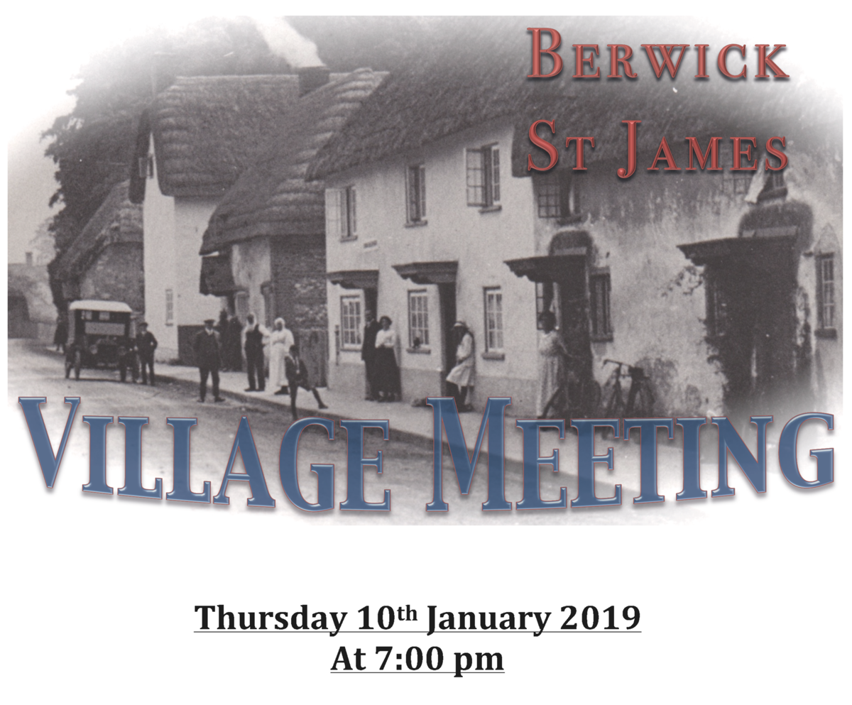 Berwick St James Parish 10th January 2019