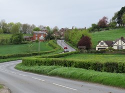 Looking up from Bell Hill
