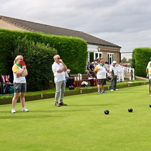 Foreground: Dave Pusch, Bruce Strickland, Hannah Willoughby and Peter Wood (Wittering A v Greetham Valley Eagles A)× Foreground: Dave Pusch, Bruce Strickland, Hannah Willoughby and Peter Wood (Wittering A v Greetham Valley Eagles A)