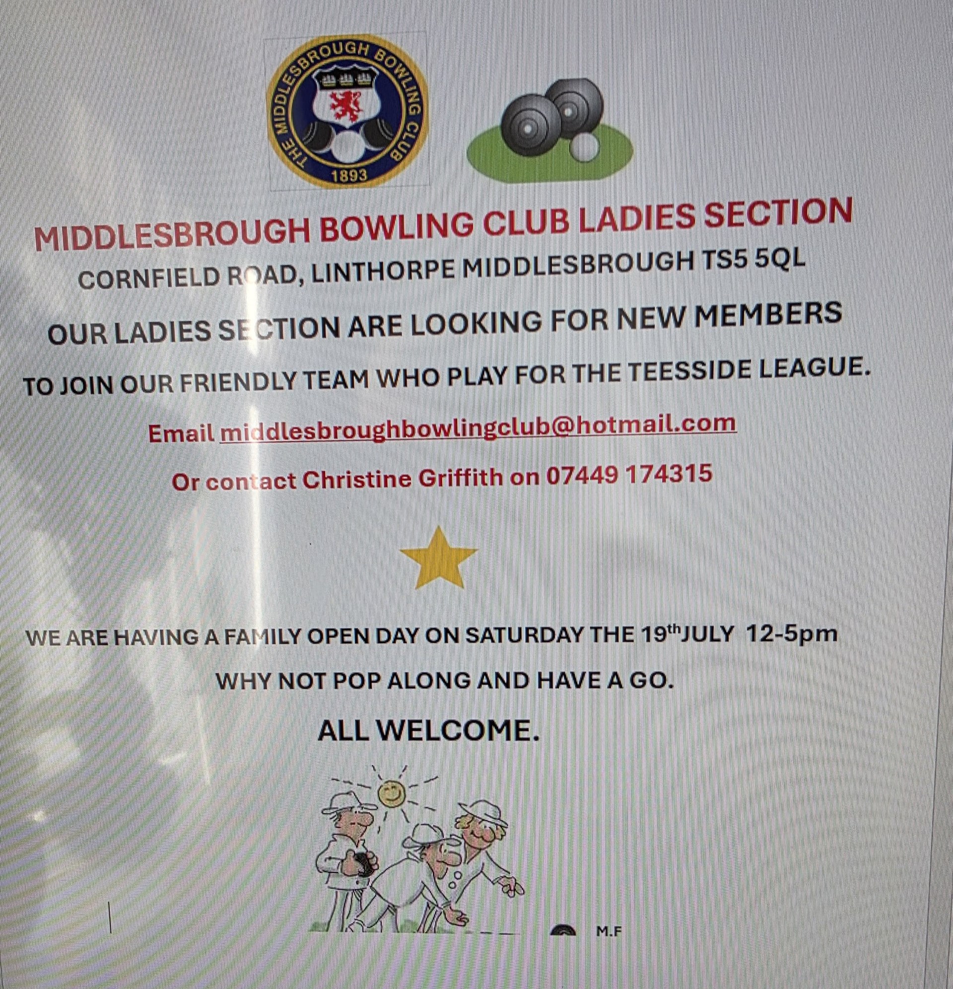 OPEN DAY19th July