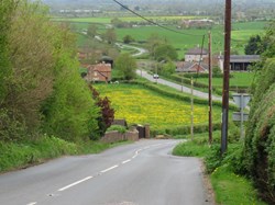 Looking down Bell Hill