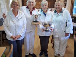 Linda Coles, Sylvia Blackmore, Deirdre Page and Elaine Robinson: Blay Cup Finalists