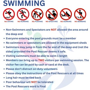 Lordsfield Swimming Club Club Rules
