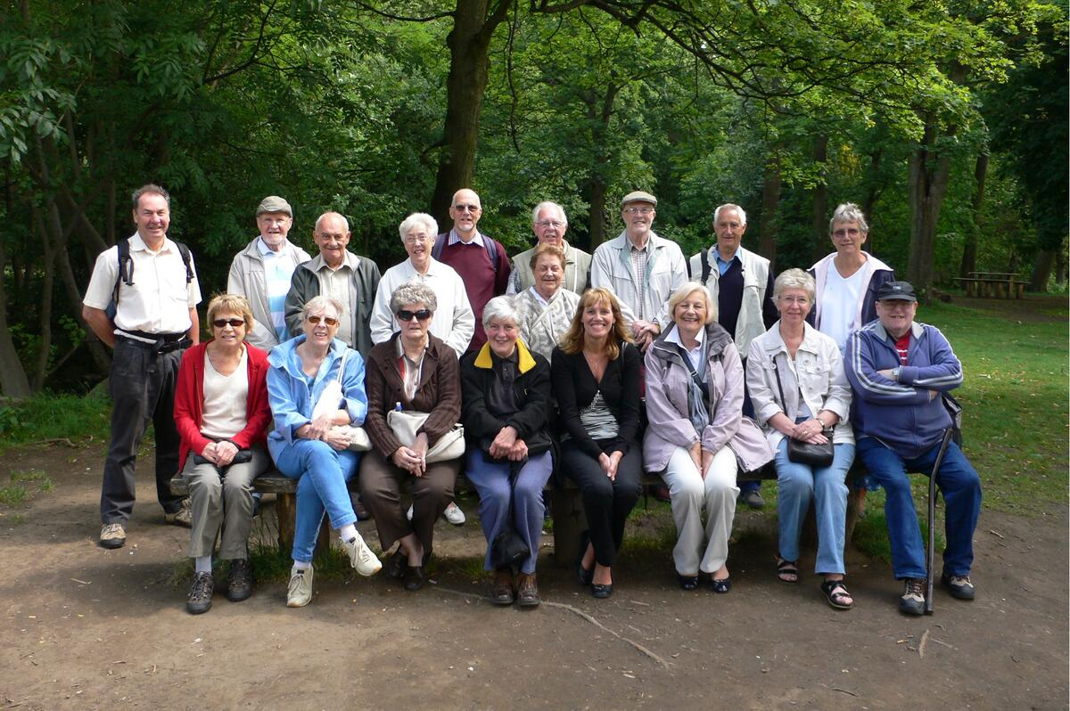 Part of the group on an outing