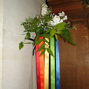 Part of the Parish Council's contribution to the Flower Festival in St Leonards Church in 2007