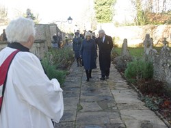 HRH arriving for War Memorial Re-dedication Service (Photo: Colin Waldeck