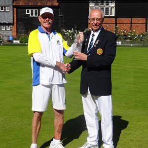 John Puttock: Charlie receives the trophy