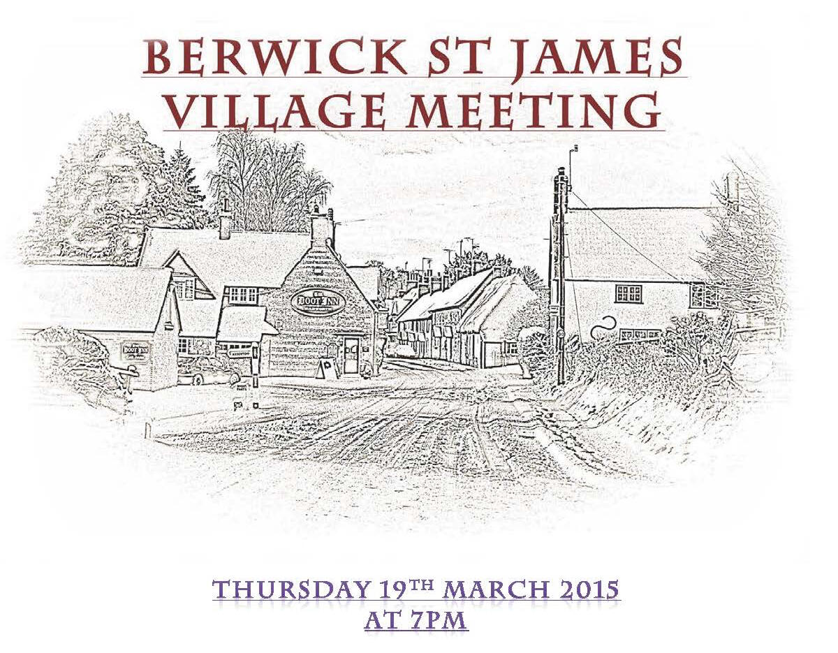 Berwick St James Parish Community 19 March '15
