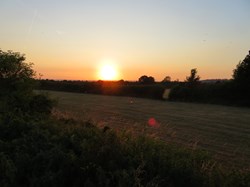 Sunset over