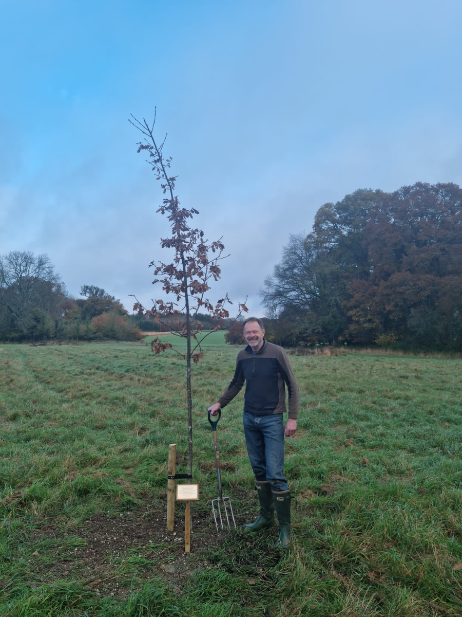Cllr Edwards - planting memorial tree