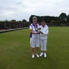 Ladies 2  wood singles - Winner Jo Appleby