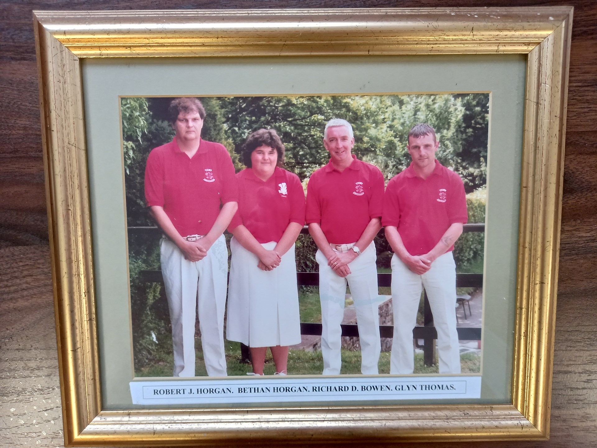 Welsh Caps - Robert & Bethan Horgan, Richard Bowen & Glyn Thomas