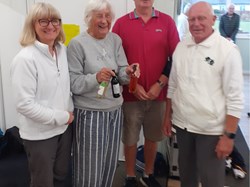 Booby prize winners, Bev Hamblett, Jack Warner and Steve Brown