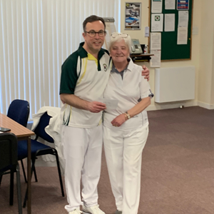 2025 Mixed Pairs Runner ups - Bruno Brown & Rachel Bonsor.