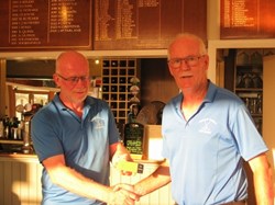 Although posting a good morning score Graham couldn't quite match his morning score but was good enough for the runner up spot