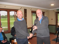 At last Nick received his winners prize from Hurtmore