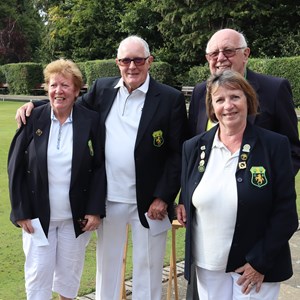 Ladies Pairs runners up Sheila and Sue
