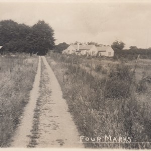Unknown location, believed to be Stoney Lane, looking towards Five Ash Road - Postmarked 07.09.1936